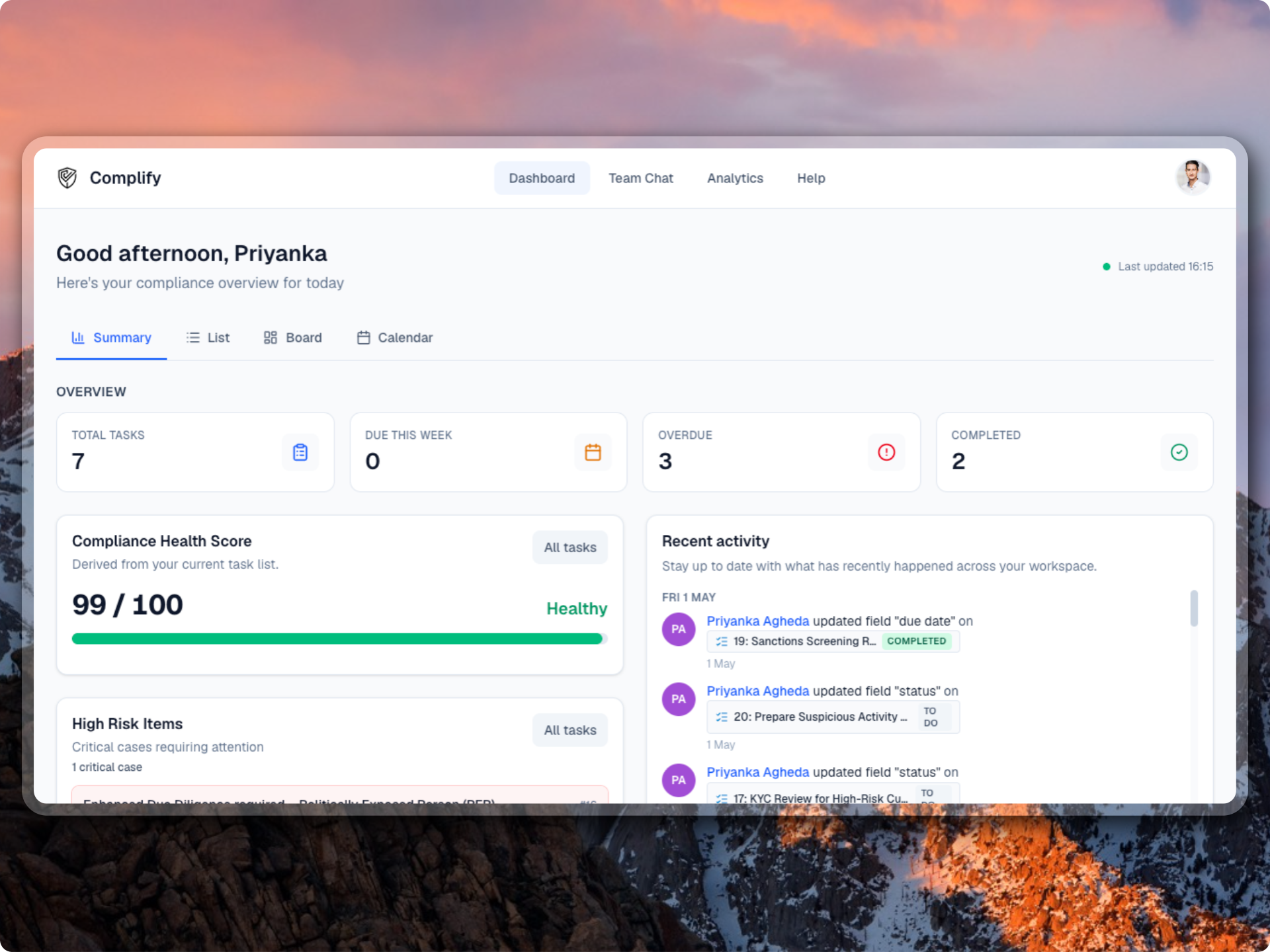 Complify University Project